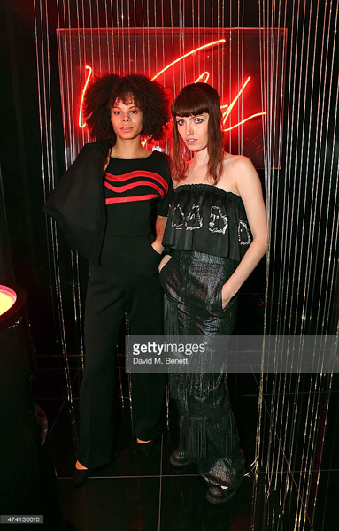 pictured at the unveiling of Wyld's new music-reactive uniforms designed by Claire Barrow and Glofaster>> at W London Ã± Leicester Square on May 20, 2015 in London, England.